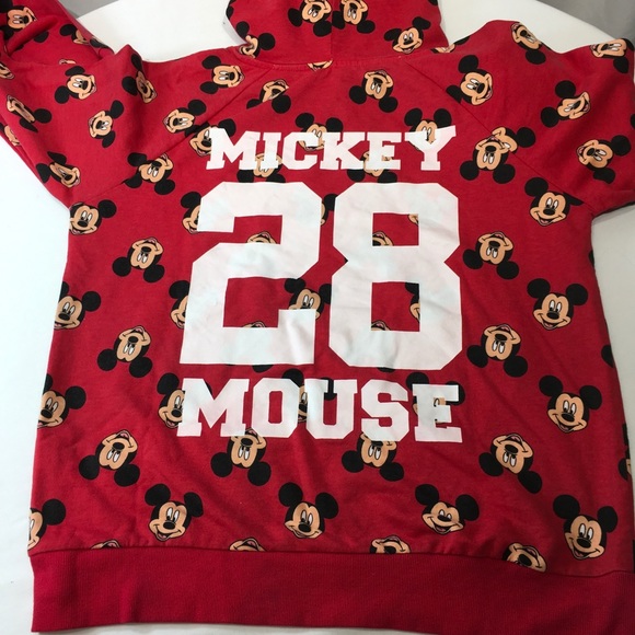 Disney Tops - Disney Mickey Mouse Hoodie French Terry Size Large